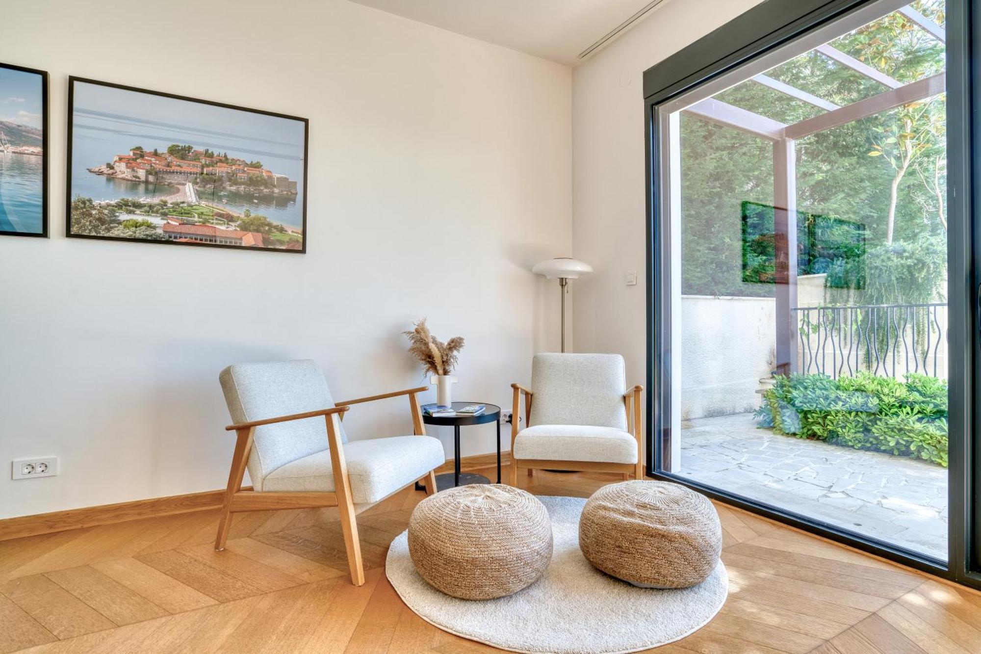 Quercus Residences Apartments Sveti Stefan Eksteriør bilde